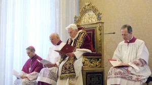 Abdicating the Office of Bishop of Rome - Successor of St. Peter.  
